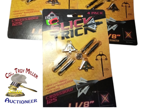 lot 55 image: 3- Slick Trick Broadheads