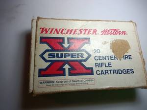 lot 60 image: Winchester Western 270 win old box Good condition