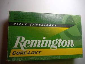 lot 63 image: One box Remington 270 win