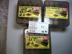 lot 97 image: 3 boxes shotgun shells