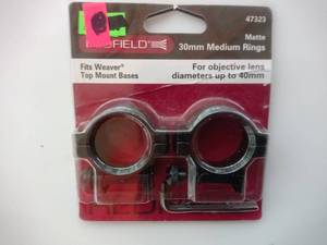 lot 139 image: Redfield medium base scope rings