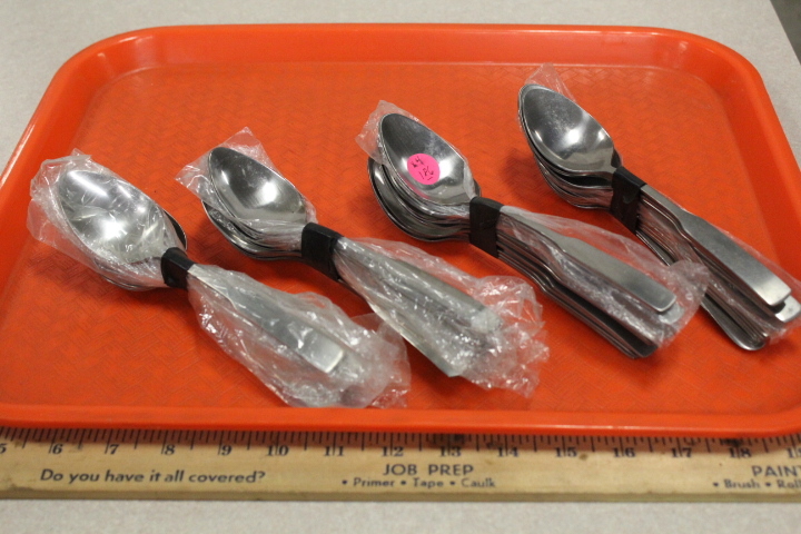 lot 186 image: Soup spoons