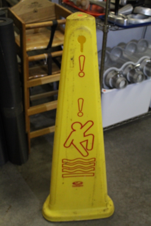 lot 193 image: Wet Floor sign