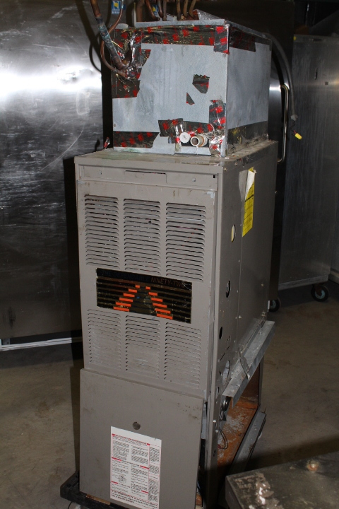 lot 104 image: Goodman Furnace w air conditioning coil
