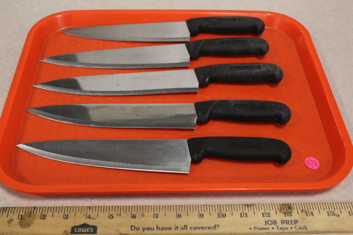 lot 128 image: Chefs Knives