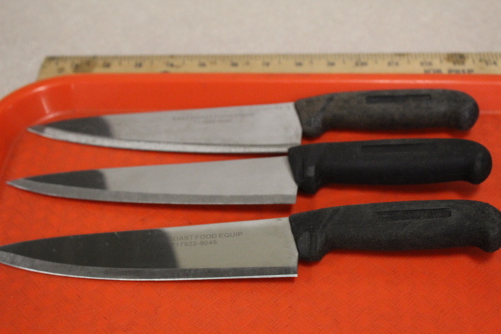 lot 130 image: Chefs Knives
