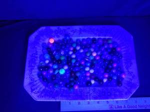 lot 5 image: Marbles assorted years, Vintage, Some  Uranium,