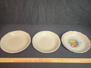 lot 57 image: lot of 3 vintage dishes plates