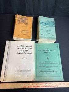 lot 95 image: Lot of Vintage Mechanic Books