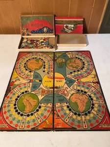 lot 101 image: Vintage Gameboard and Vintage Puzzle