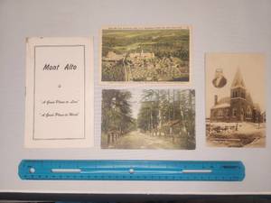 lot 10 image: 3 Mont Alto Post cards and Booklet
