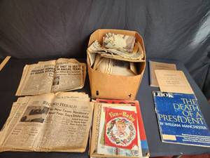 lot 32 image: Large Assortment of books, papers, magazines various years and content