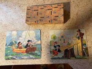 lot 66 image: lot of 2 vintage puzzles