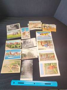 lot 18 image: Lot of 20 Vintage Post Cards  Various States and locations