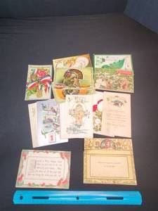 lot 22 image: Various holidays early 1900s post cards a lot with writing