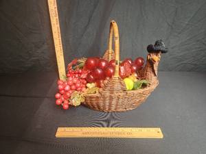 lot 100 image: Fall Dcor basket table center piece