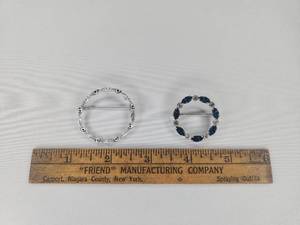 lot 20 image: Beautiful Beau Sterling  and Krementz  Pin  Brooch