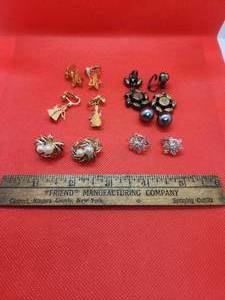 lot 57 image: lot of Avon clip on earrings