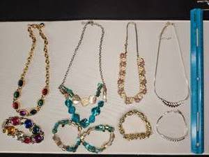 lot 93 image: Lot of 4 Necklaces and Matching Bracelets