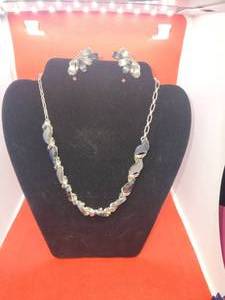 lot 137 image: Star Brand Necklace and matching Coro clip on earrings