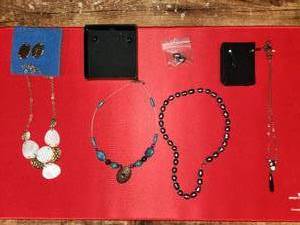 lot 156 image: lot of 4 necklaces and matching earrings