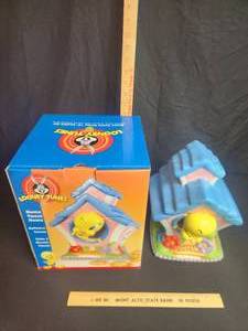 lot 5 image: Home Tweet Home 10  Cookie Jar Tweety with box