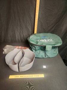 lot 95 image: Crock pot dividers and cover