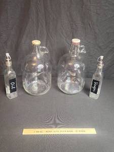 lot 105 image: lot of 2 glass gallon jars