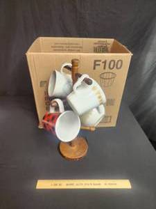lot 111 image: Coffee Cups and Holder