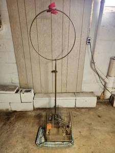 lot 14 image: Old hanging bird cage