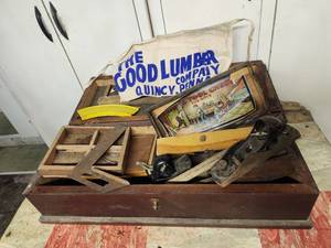 lot 103 image: Old Wooden Tool Box