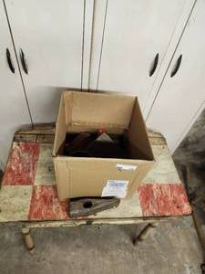 lot 106 image: Splitting Maul Head, Box Lot of Tools