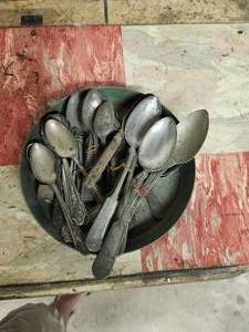 lot 107 image: Old Silverware