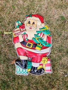 lot 26 image: Vintage Plastic Decoration Santa