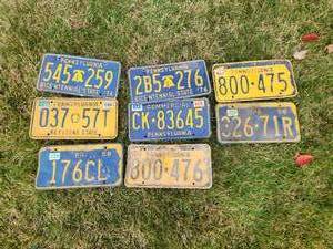 lot 24 image: Lot of Old  Vintage License plates