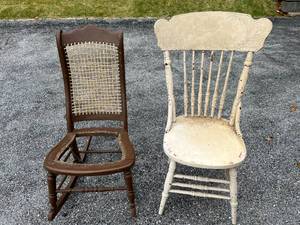 lot 119 image: Vintage Chair and Rocker