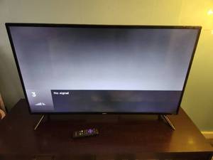 lot 56 image: onn 42 Smart tv with remote