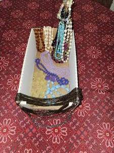 lot 91 image: Necklaces and necklace stand  Assorted Costume Jewelry