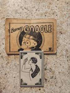 lot 88 image: Vintage Pocket Mirror and Barney Google Adult sketch