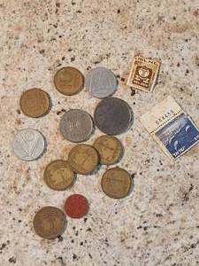 lot 121 image: Lot of Israel coins and stamps