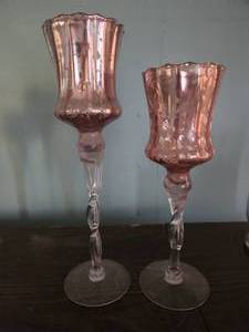 lot 129 image: 2 Candle holder  dcor