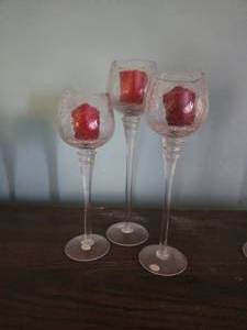 lot 130 image: 3 candle holders