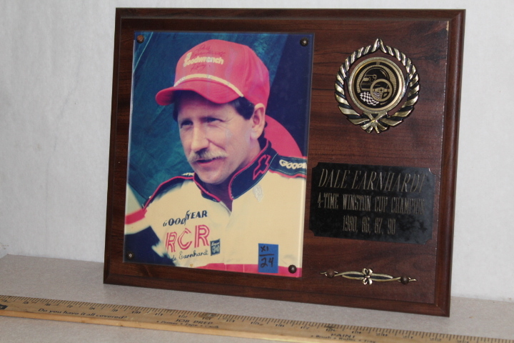 lot 24 image: Dale Earnhardt Nascar Plaque