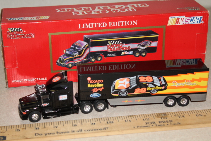 lot 36 image: Racing Champions Davey Allison #28 transporter - NIB