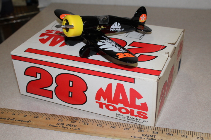 lot 38 image: #28 Mac Tool die-cast airplane - NIB