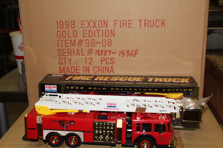 1998 Exxon Fire Rescue Truck Gold Edition