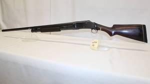 lot 16 image: Winchester 1897 12 Ga.   Holy slam fire to the Batmobile Robin, quick grab the 97