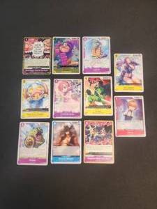 lot 27 image: lot of 11 One Piece Trading Cards