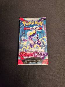 lot 23 image: 1 Sealed Booster Pack of Scarlet and Violet Pokmon Cards