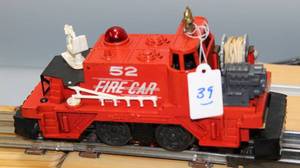lot 139 image: Lionel No. 52 Motorized Fire Car